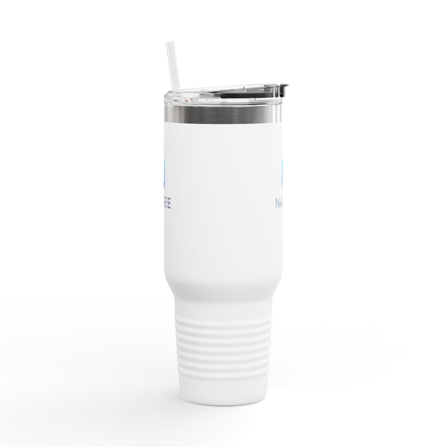NaxGee 40oz Insulated Travel Mug — Large Stainless Steel Tumbler with Straw & Handle