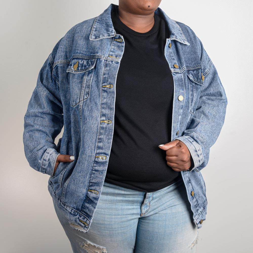 W*N Envision It Oversized Women's Denim Jacket