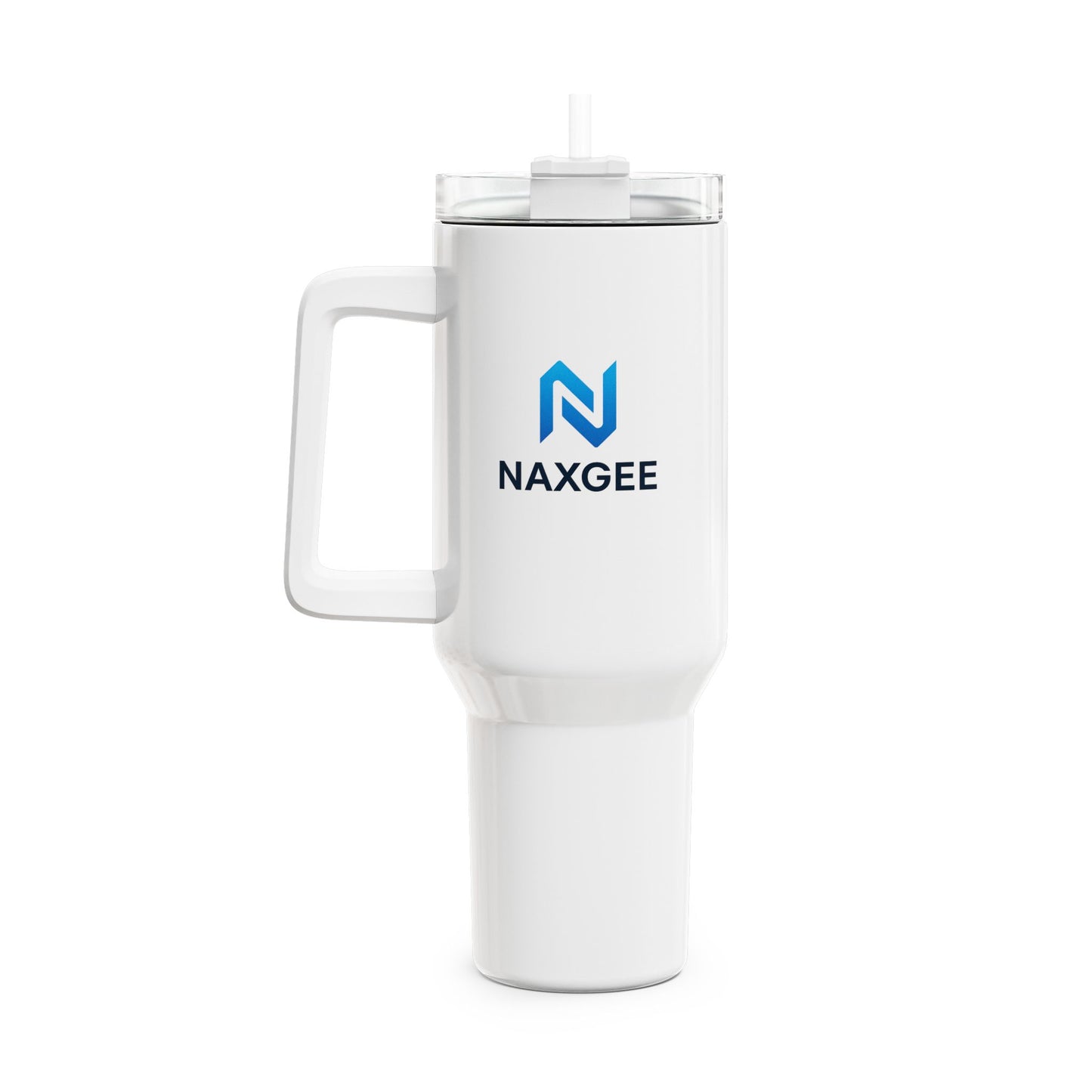 40oz NaxGee Logo Travel Tumbler — Insulated Stainless Steel Mug with Straw