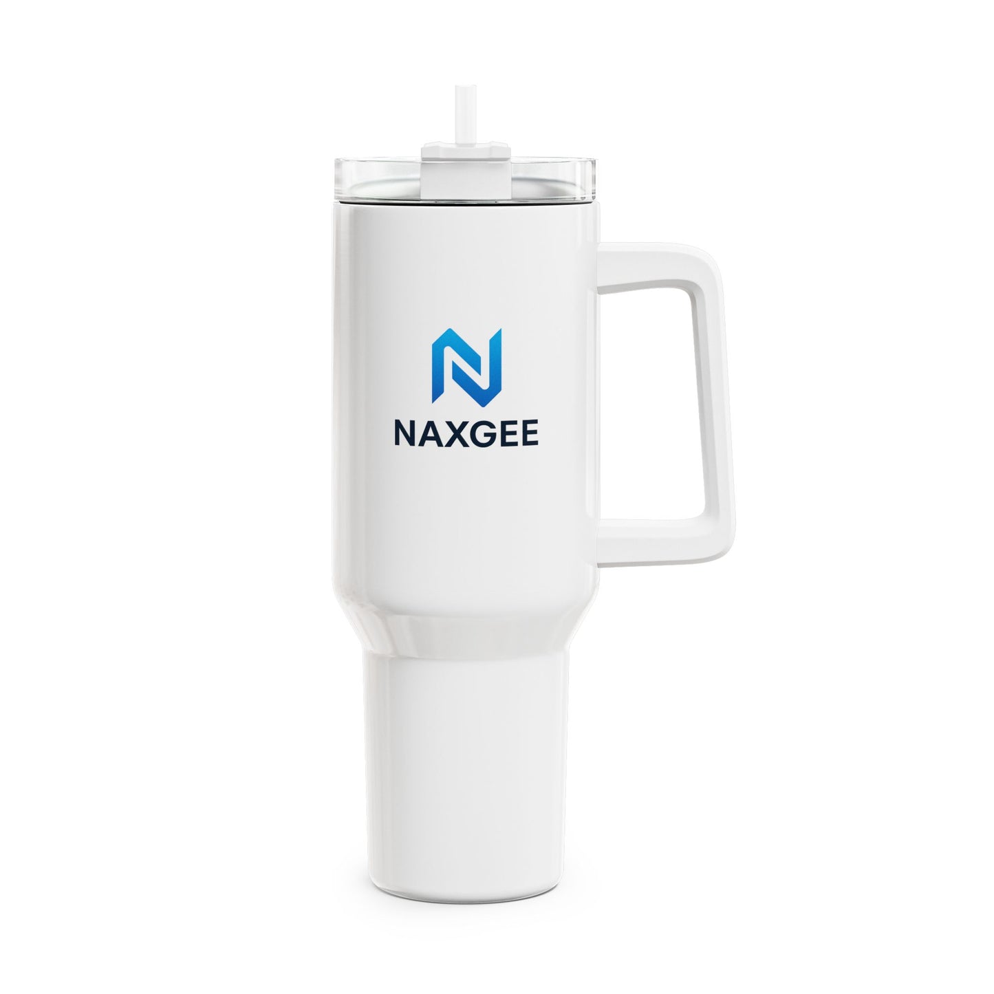 40oz NaxGee Logo Travel Tumbler — Insulated Stainless Steel Mug with Straw