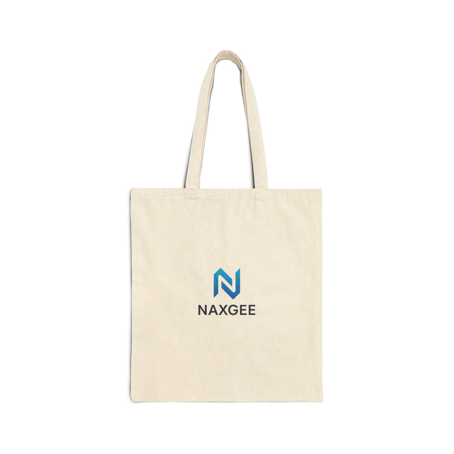 NaxGee Logo Cotton Canvas Tote Bag — Eco-Friendly Everyday Market & Work Tote