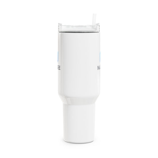 40oz NaxGee Logo Travel Tumbler — Insulated Stainless Steel Mug with Straw