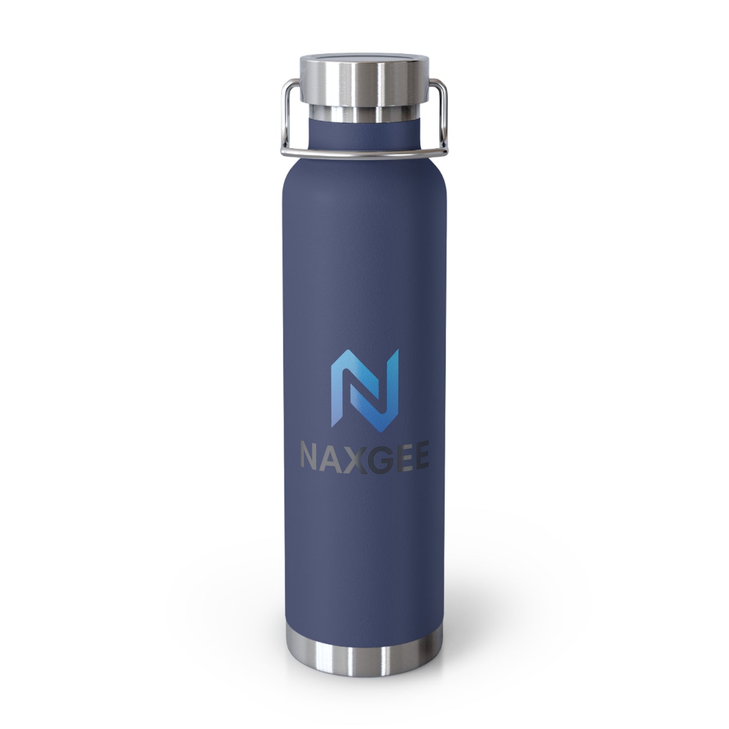 22oz Copper Vacuum Insulated Bottle — Stainless Cap, Leak‑Proof Travel Water Bottle