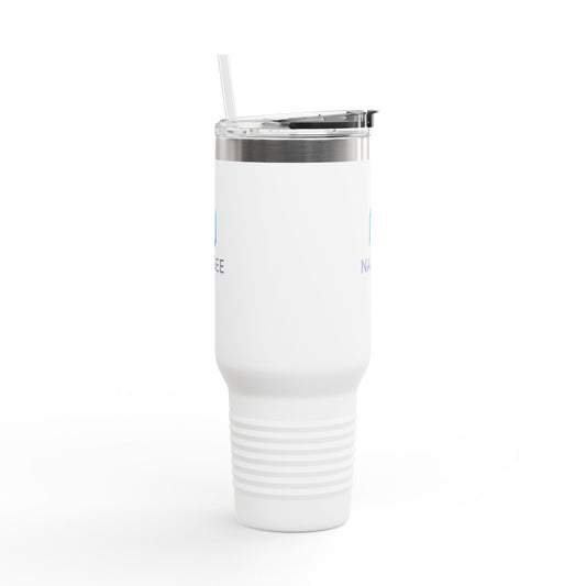 NaxGee 40oz Insulated Travel Mug — Large Stainless Steel Tumbler with Straw & Handle