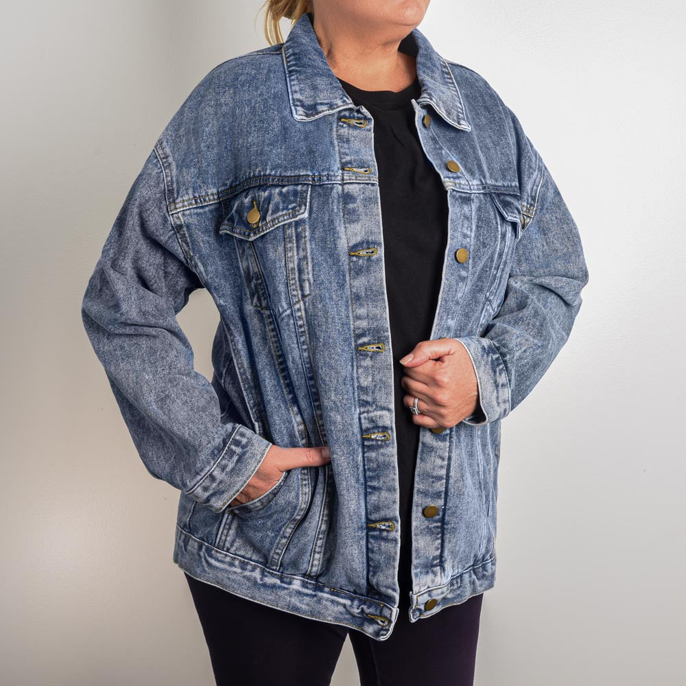 W*N My Family - Oversized Women's Denim Jacket